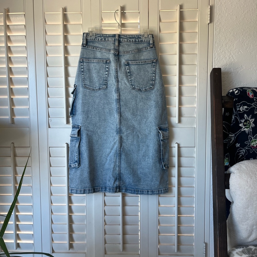 Wild Fable Light Blue Denim Skirt - Picture 2 of 3